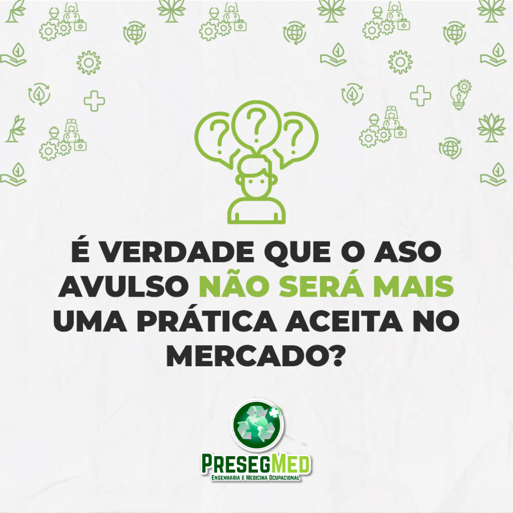 É VERDADE QUE ASO AVULSO NÃO SERÁ MAIS UMA PRÁTICA ACEITA NO MERCADO?