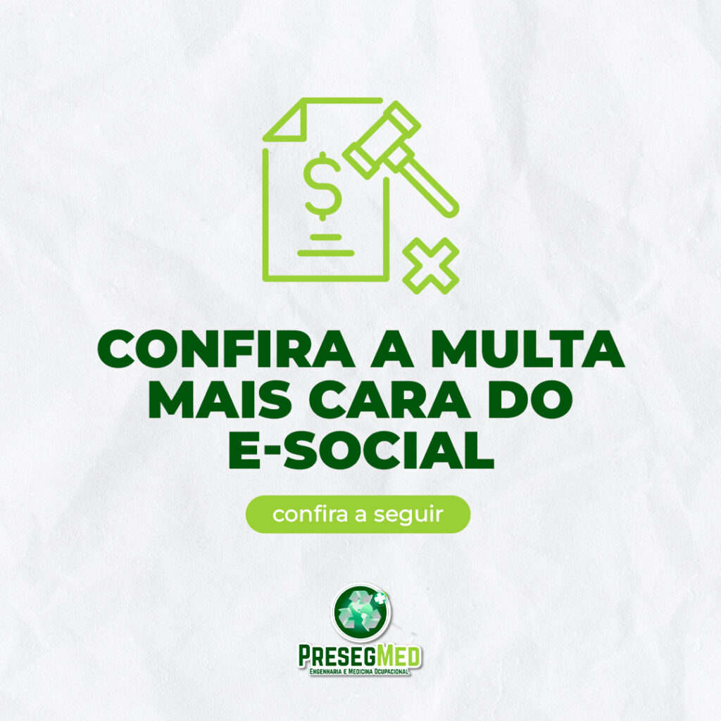 MULTA MAIS CARA DO E-SOCIAL