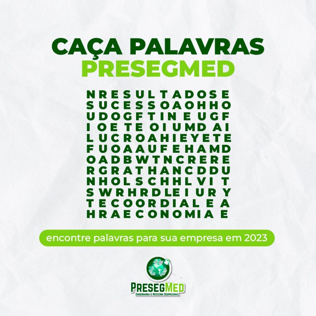 CAÇA PALAVRAS PRESEGMED