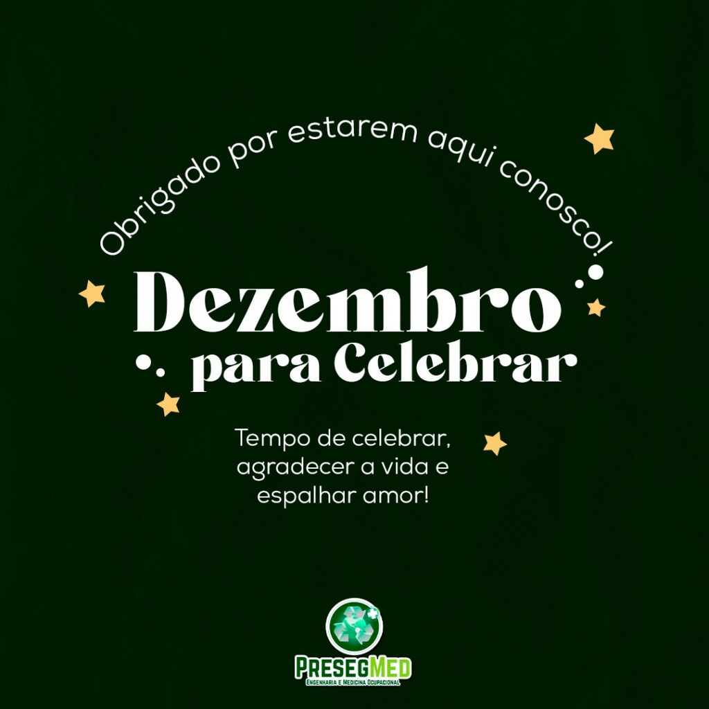 DEZEMBRO PARA CELEBRAR!